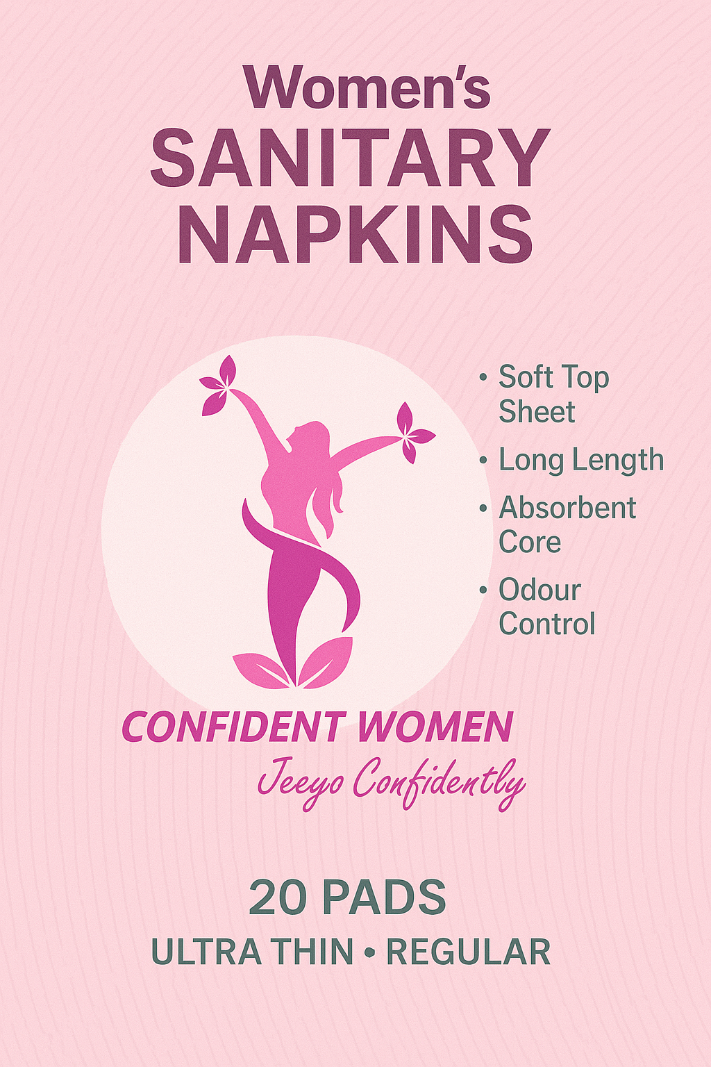 Confident Women sanitary napkins packaging
